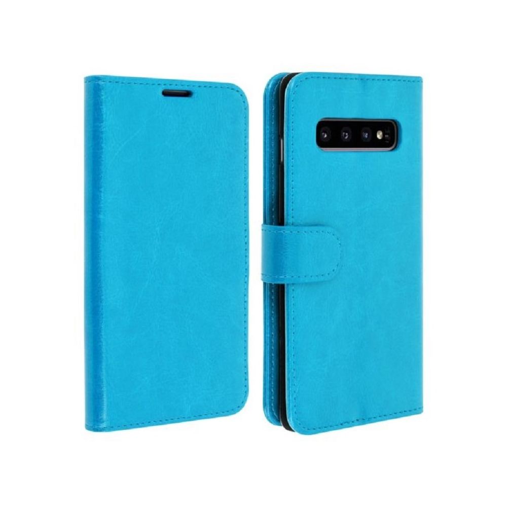 marque generique - Etui Samsung Galaxy S10 Bleu Ciel, Portefeuille Flip Cover Housse Etui - Coque, étui smartphone