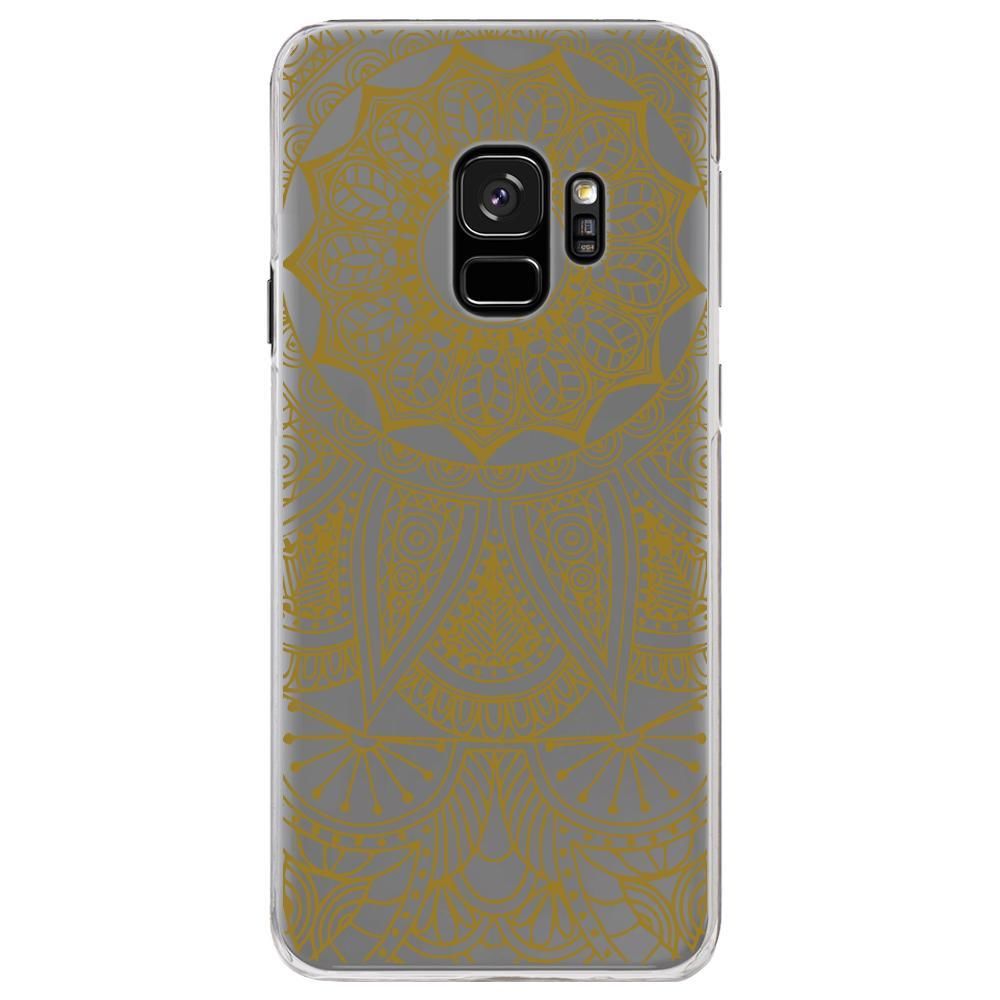 Kabiloo - Coque rigide transparente pour Samsung Galaxy S9 avec impression Motifs Mandala gold - Coque, étui smartphone