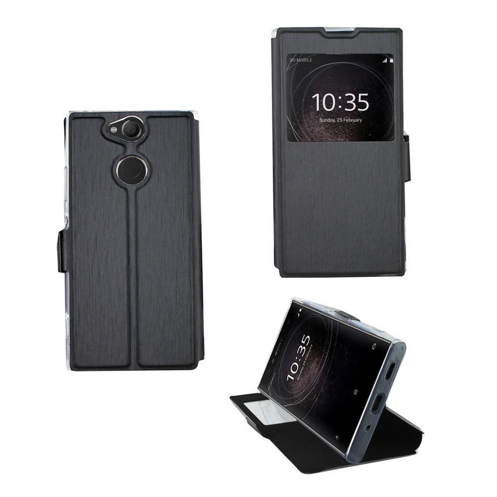 Inexstart - Etui Rabattable Noir Avec Ouverture Ecran pour Sony Xperia XA2 Ultra - Autres accessoires smartphone