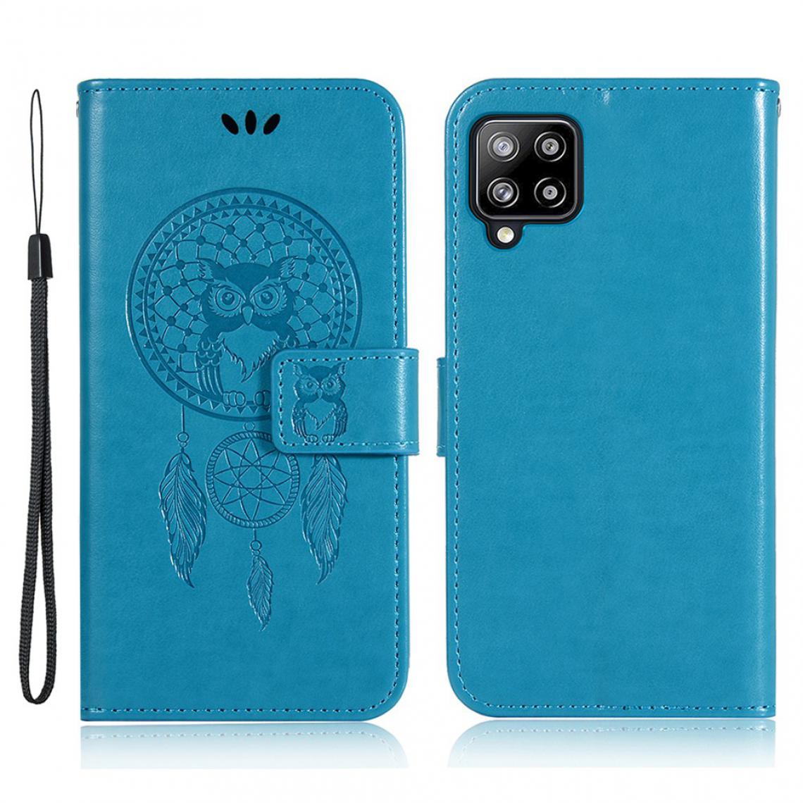 Other - Etui en PU Hibou attrape-rêves imprimé bleu pour votre Samsung Galaxy A22 4G (EU Version) - Coque, étui smartphone
