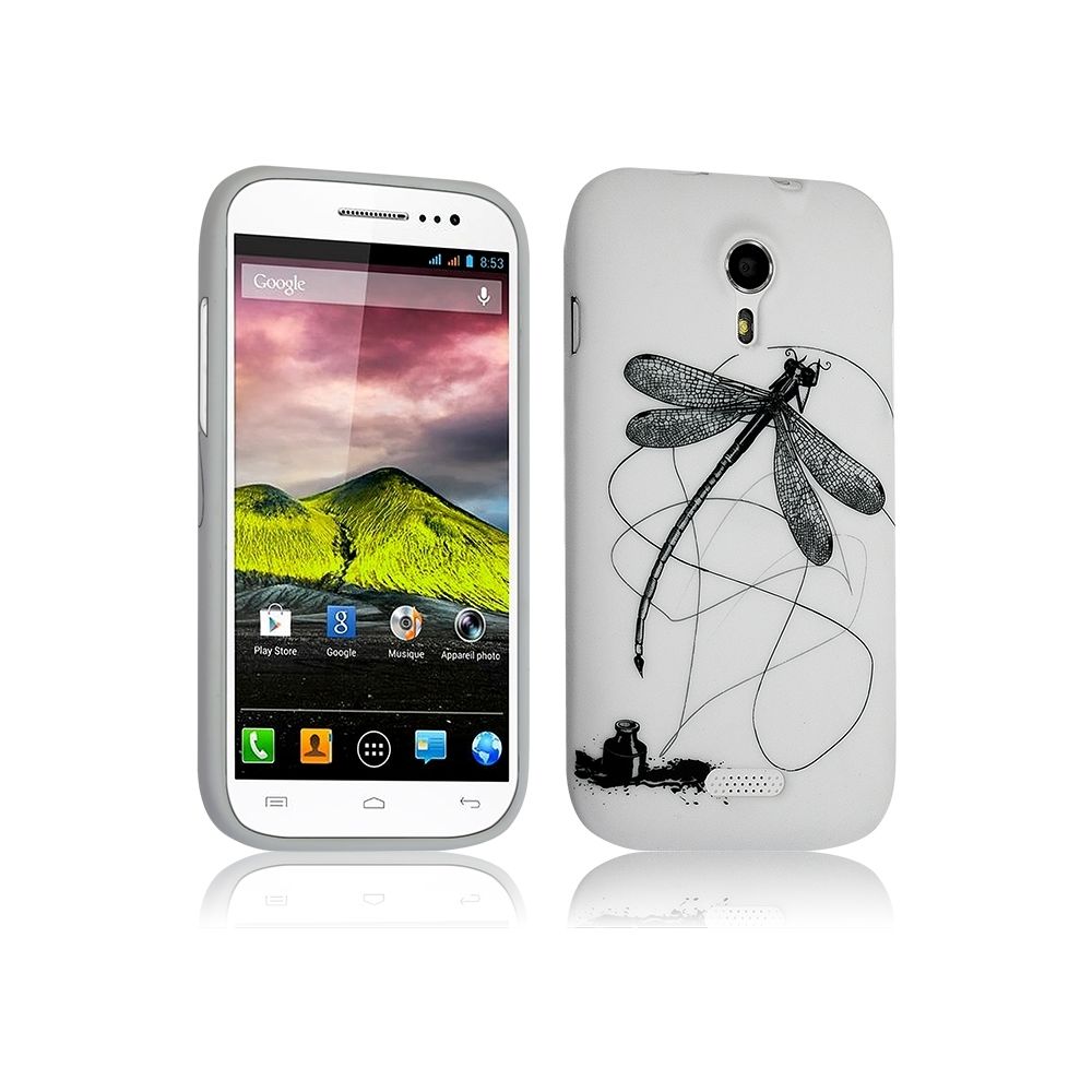 Karylax - Housse Etui Coque Semi Rigide pour Wiko Cink Five avec Motif LM01 + Film de protection - Autres accessoires smartphone