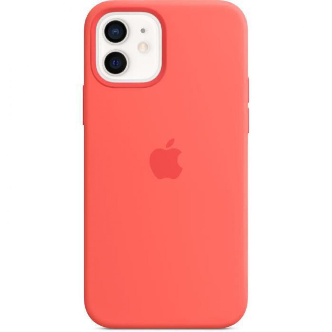 Apple - APPLE iPhone 12 | 12 Pro Coque en Silicone avec MagSafe - Pamplemousse - Coque, étui smartphone