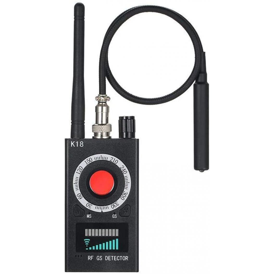Chrono - K18 Anti-détecteur Multifonctions, Mini caméra espionne Audio GSM Finder GPS Signal Lens RF Locatorï¼noirï¼ - Autres accessoires smartphone