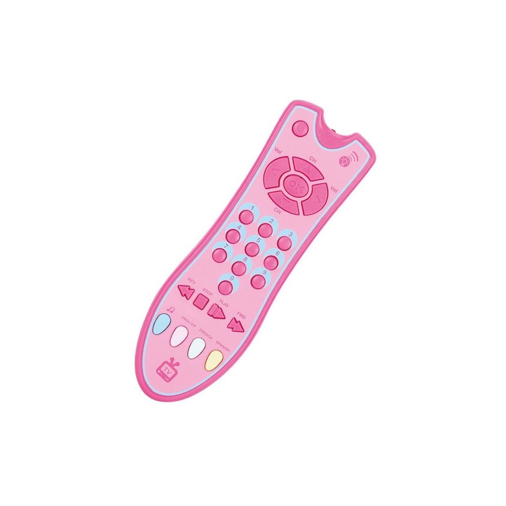 Wewoo - Téléphone jouet Jouets pour bébé Musique mobile TV Télécommande éducatifs anciens Numéros électriques Machine d'apprentissage à distance Rose - Autres accessoires smartphone