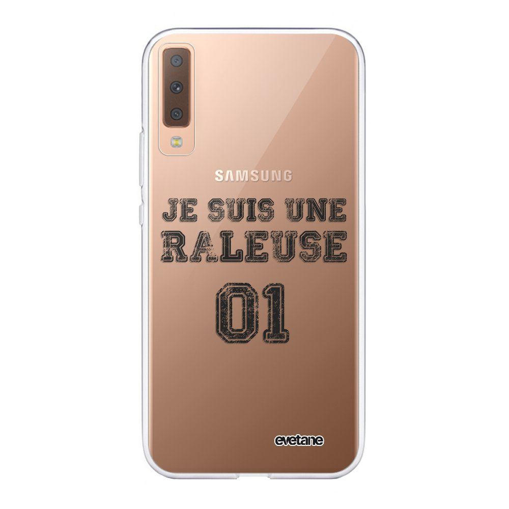 Evetane - Coque Samsung Galaxy A7 2018 souple transparente Râleuse Motif Ecriture Tendance Evetane. - Coque, étui smartphone