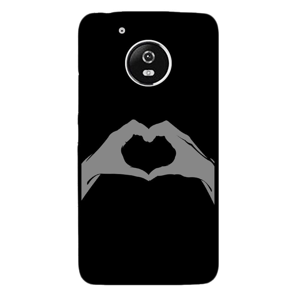 Kabiloo - Coque rigide pour Motorola Moto G5 avec impression Motifs mains en forme de coeur - Coque, étui smartphone
