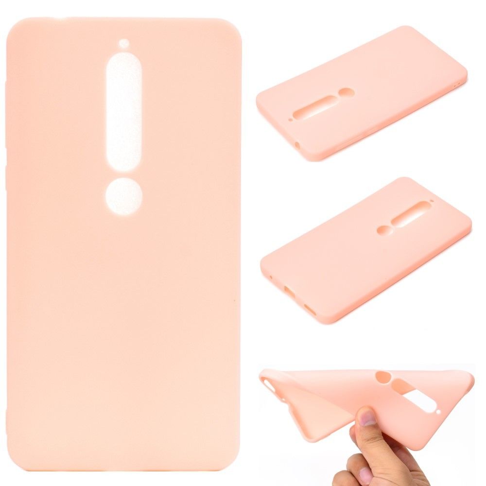 marque generique - Coque en TPU douce et mate rose pour votre Nokia 6.1 - Autres accessoires smartphone