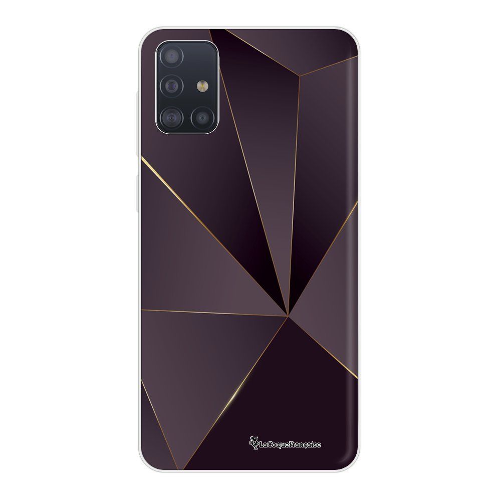 La Coque Francaise - Coque Samsung Galaxy A71 souple transparente Violet géométrique Motif Ecriture Tendance La Coque Francaise - Coque, étui smartphone