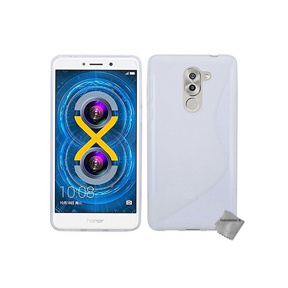 Htdmobiles - Housse etui coque pochette silicone gel fine pour Huawei Honor 6X Pro + verre trempe - BLANC - Autres accessoires smartphone