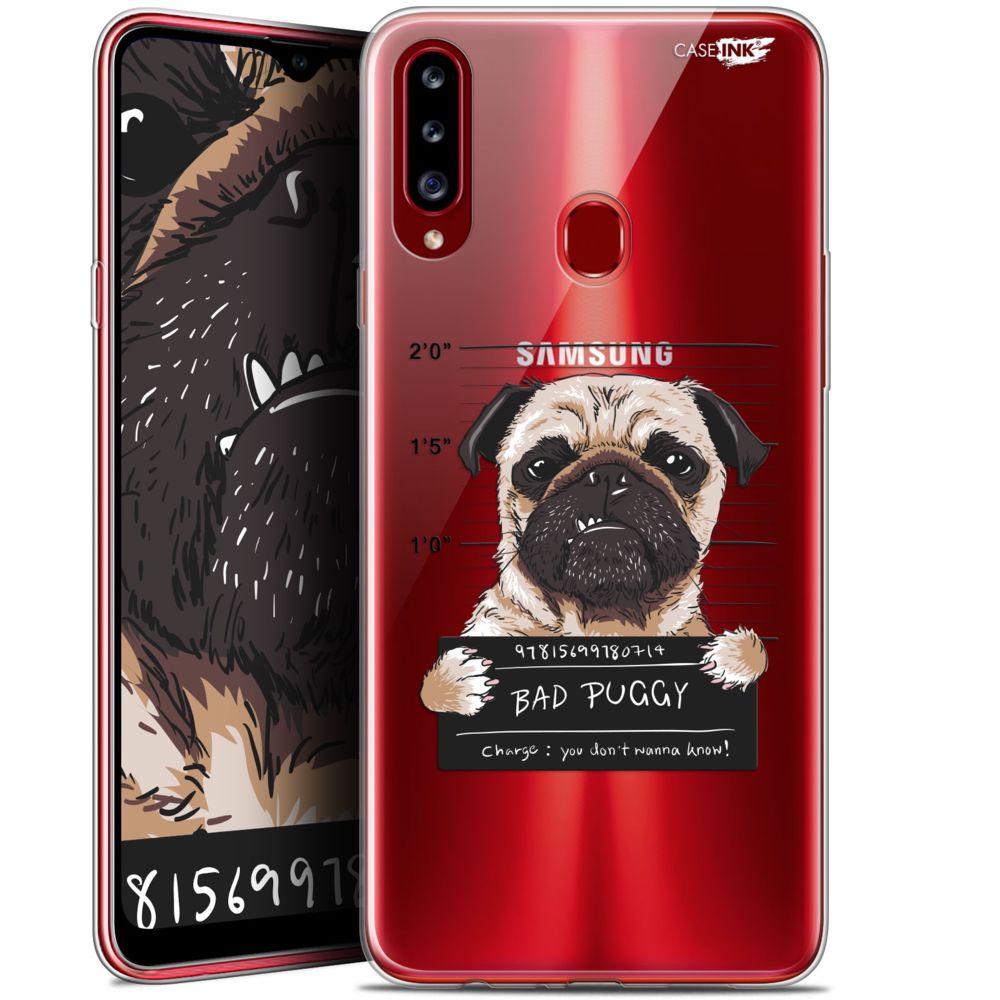 Caseink - Coque arrière Samsung Galaxy A20s (6.5 ) Gel HD [ Nouvelle Collection - Souple - Antichoc - Imprimé en France] Beware The Puggy Dog - Coque, étui smartphone