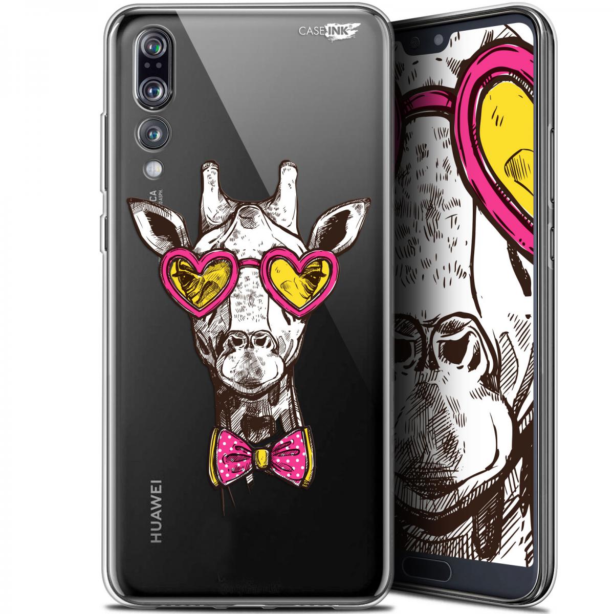 Caseink - Coque arrière Huawei P20 Pro (6.1 ) Gel HD [ Nouvelle Collection - Souple - Antichoc - Imprimé en France] Hipster Giraffe - Coque, étui smartphone