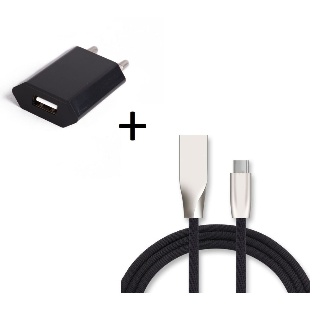 Shot - Pack Chargeur Type C pour XIAOMI Mi A2 (Cable Fast Charge + Prise Secteur Couleur USB) Android - Chargeur secteur téléphone