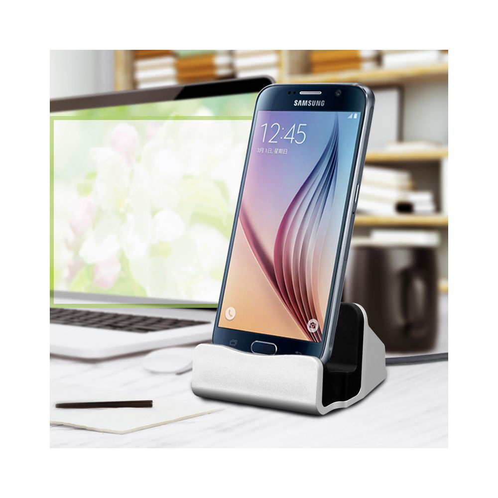Shot - Station d'Accueil Micro USB pour MOTOROLA Moto e5 Smartphone Support Chargeur Bureau (NOIR) - Chargeur secteur téléphone