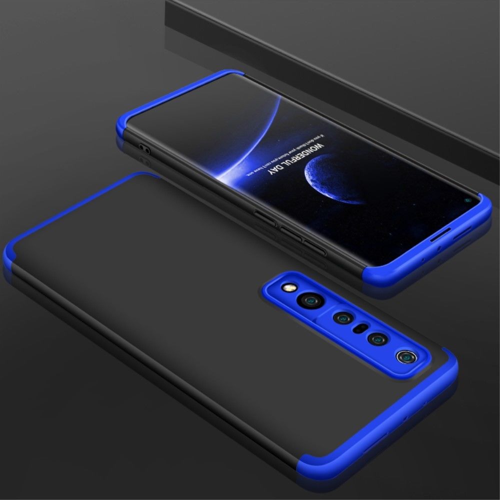 Generic - Coque en TPU 3 pièces détachables mates rigide noir/bleu pour votre Xiaomi Mi 10 - Coque, étui smartphone