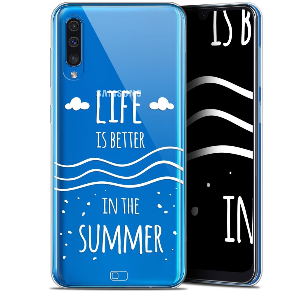 Caseink - Coque Pour Samsung Galaxy A50 (6.4 ) [Gel HD Collection Summer Design Life's Better - Souple - Ultra Fin - Imprimé en France] - Coque, étui smartphone