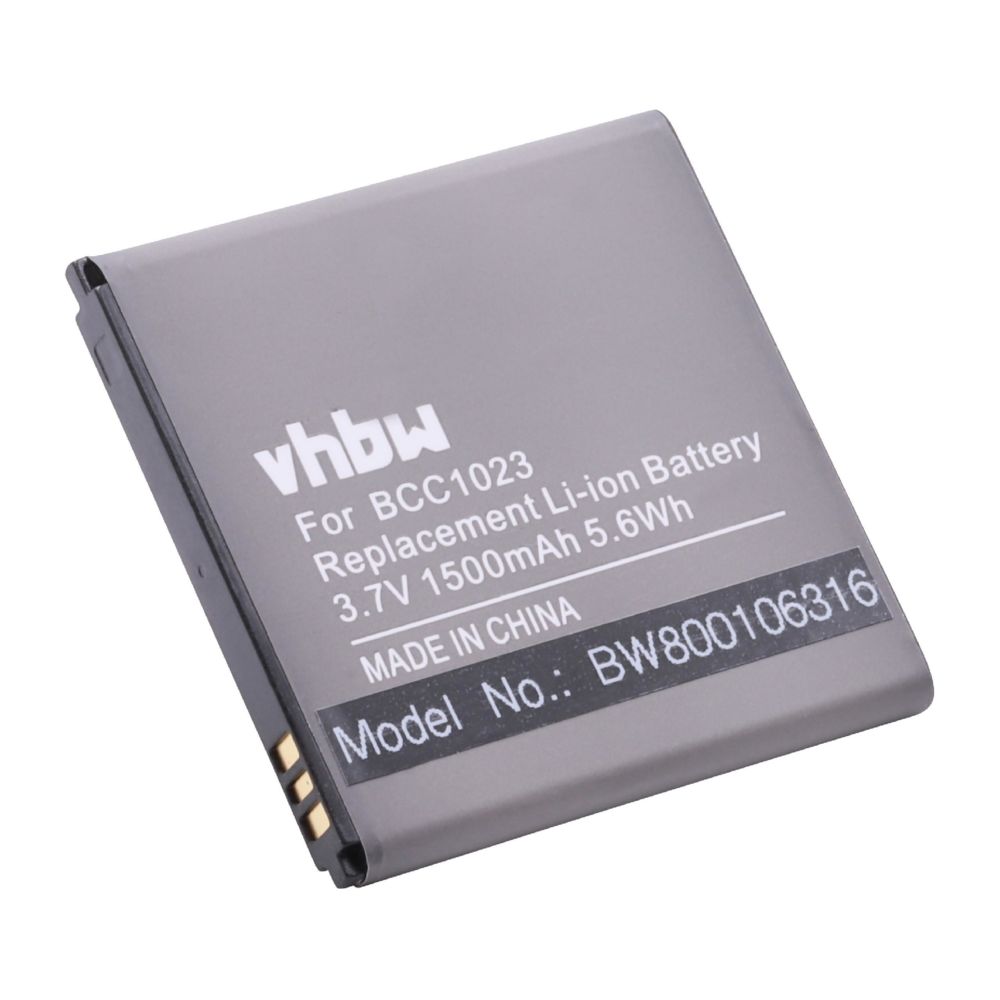 Vhbw - vhbw Batterie 1500mAh (3.7V) pour smartphone Cricket, Huawei Ascend, MetroPCs, T-Mobile myTouch remplace HB5N1, HB5N1H, BCC1023. - Batterie téléphone