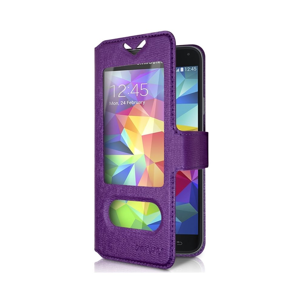 Karylax - Etui S-View Universel XL Couleur Violet pour Energizer Power Max P550S - Autres accessoires smartphone