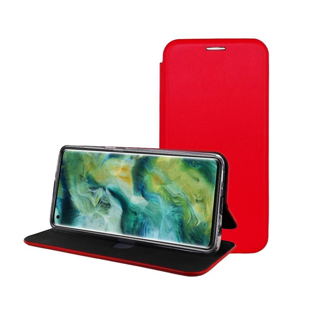Inexstart - Etui Luxe Rabattable Rouge Simili Cuir Avec Support pour Oppo Find X2 - Autres accessoires smartphone