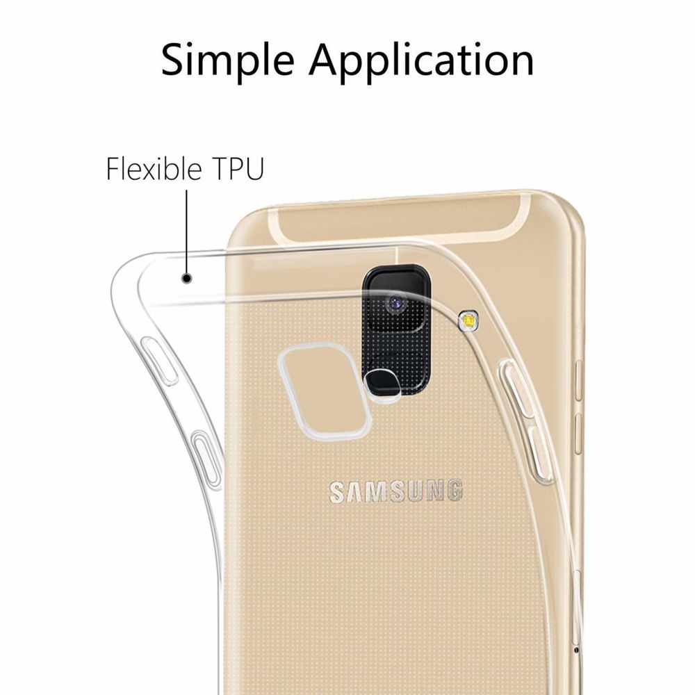 Cabling - CABLING® Coque Samsung Galaxy A6 2018 Transparent Clair Coque Housse Etui de protection en TPU Silicone pour Samsung Galaxy A6 2018 - Coque, étui smartphone