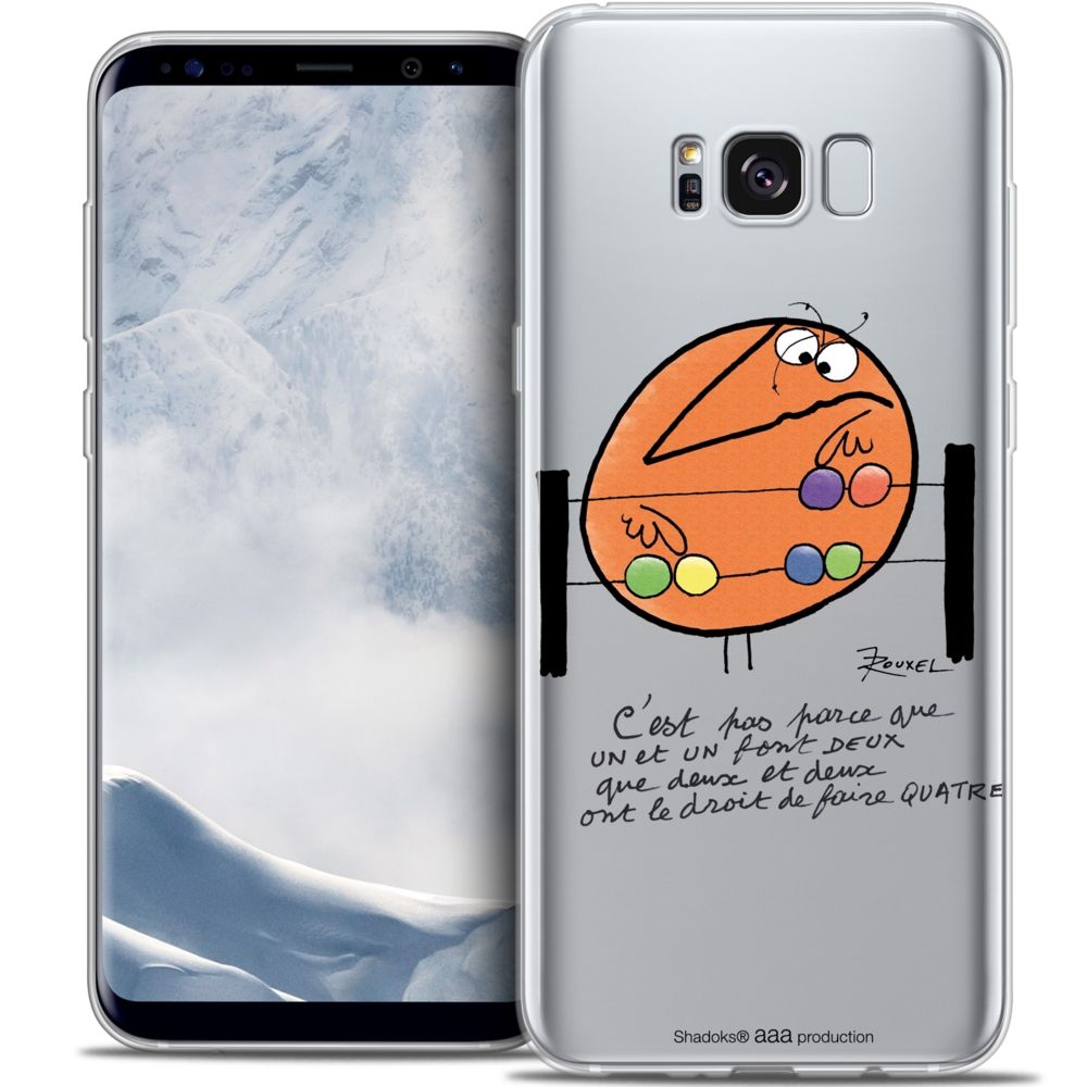 Caseink - Coque Housse Etui Samsung Galaxy S8+/ Plus (G955) [Crystal Gel HD Collection Les Shadoks ? Design Mathématique - Souple - Ultra Fin - Imprimé en France] - Coque, étui smartphone