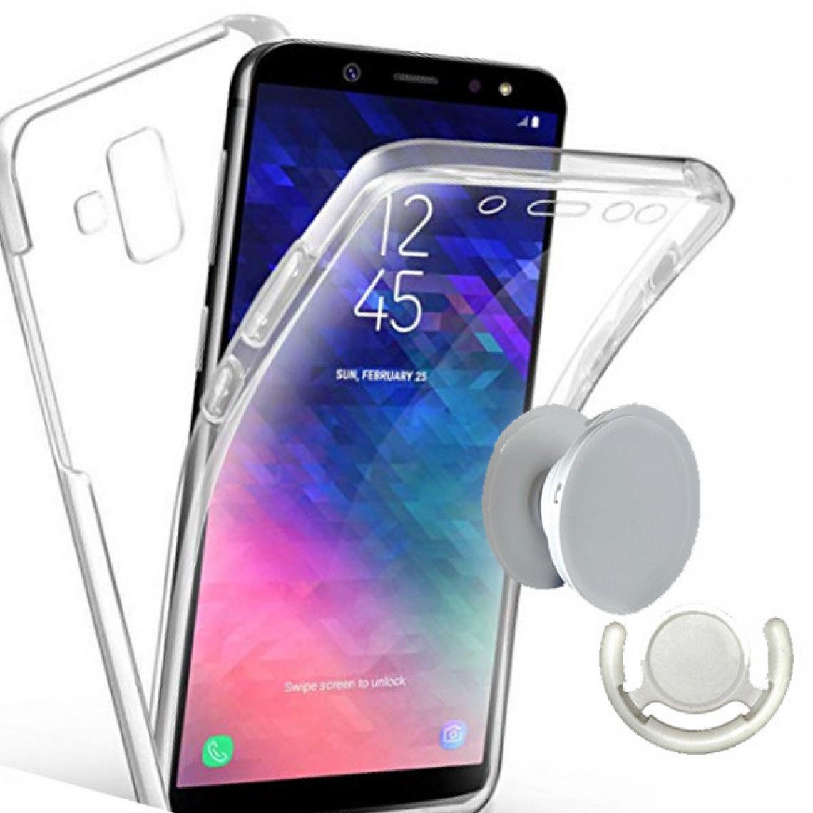 Phonecare - Kit Coque 3x1 360°Impact Protection + 1 PopSocket + 1 Support PopSocket Blanc - Impact Protection - Samsung A20e - Coque, étui smartphone