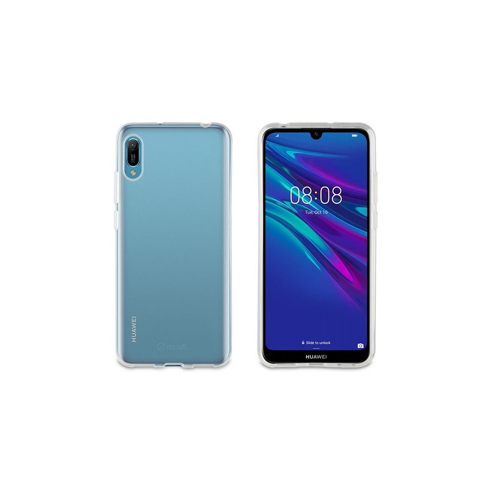 Muvit - Coque de protection pour Huawei Y6 2019 - MUCRS0199 - Transparent - Coque, étui smartphone