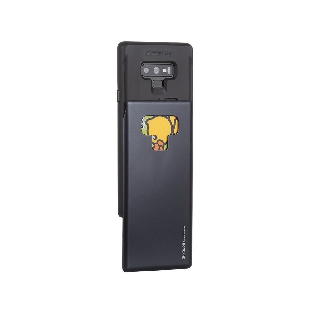 Wewoo - Sky Slide Bumper TPU + Etui pour Galaxy Note9, avec fente pour carte (Noir) - Coque, étui smartphone