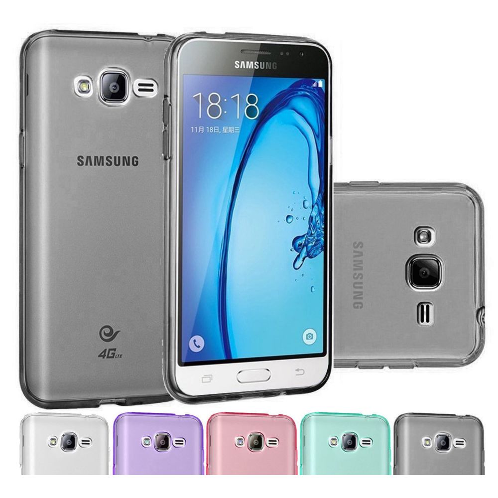 marque generique - Samsung J3 2016 Housse Etui Housse Coque de protection Silicone TPU Gel Jelly - Noir - Autres accessoires smartphone