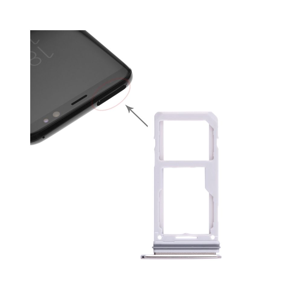 Wewoo - Tiroir de Carte SIM 2 Plateau pour SIM / Micro SD Card Samsung Galaxy S8 / S8 + Doré - Autres accessoires smartphone