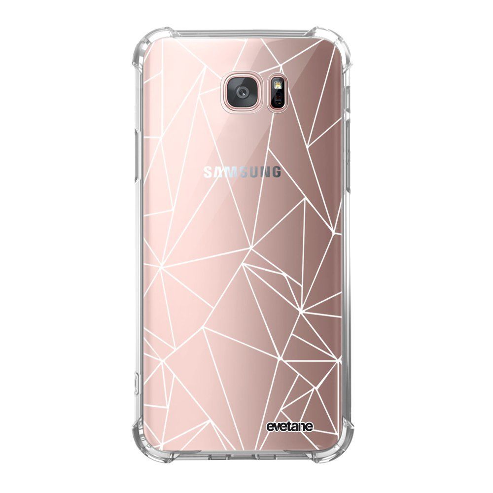 Evetane - Coque Samsung Galaxy S7 Edge anti-choc souple avec angles renforcés transparente Outline Evetane - Coque, étui smartphone
