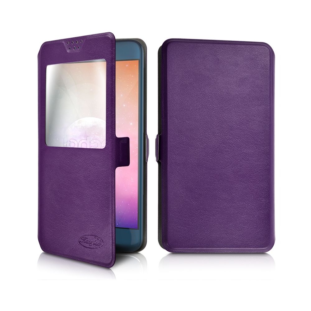Karylax - Etui S-View Universel S (Ref.Violet) pour Logicom L-ite 400M - Autres accessoires smartphone