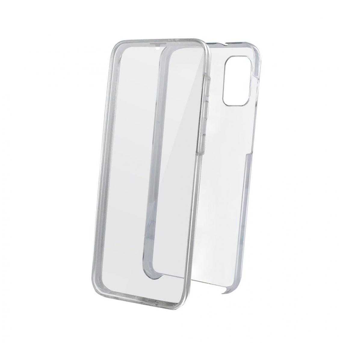 Mooov - Coque semi-rigide 360° pour Samsung A32 4G - transparente / grise - Coque, étui smartphone