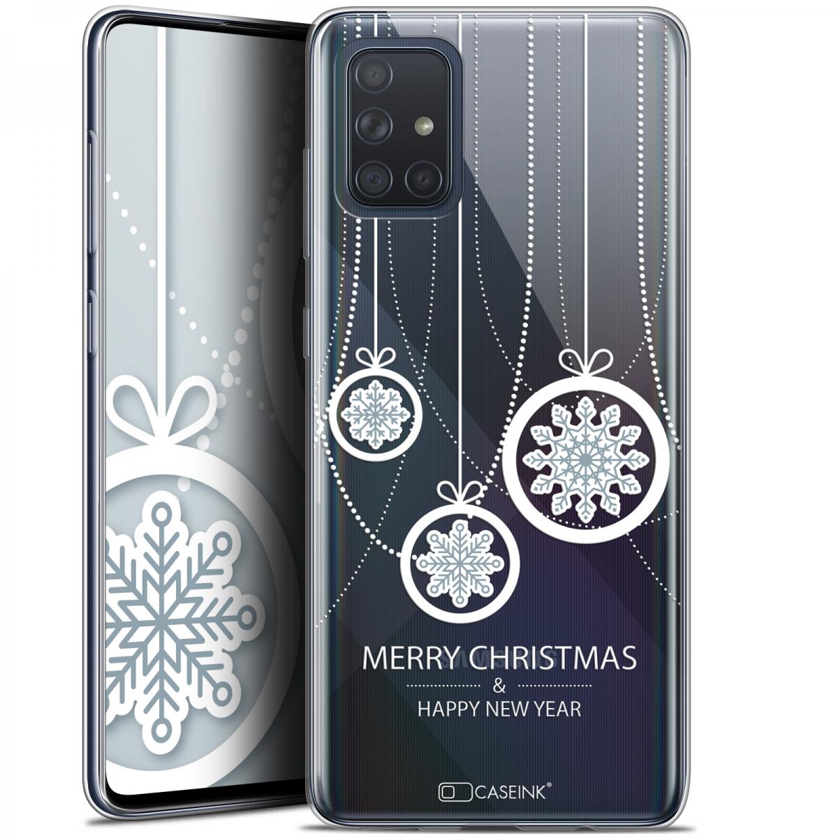 Caseink - Coque Pour Samsung Galaxy A71 (A715) (6.7 ) [Gel HD Collection Noël 2017 Design Christmas Balls - Souple - Ultra Fin - Imprimé en France] - Coque, étui smartphone