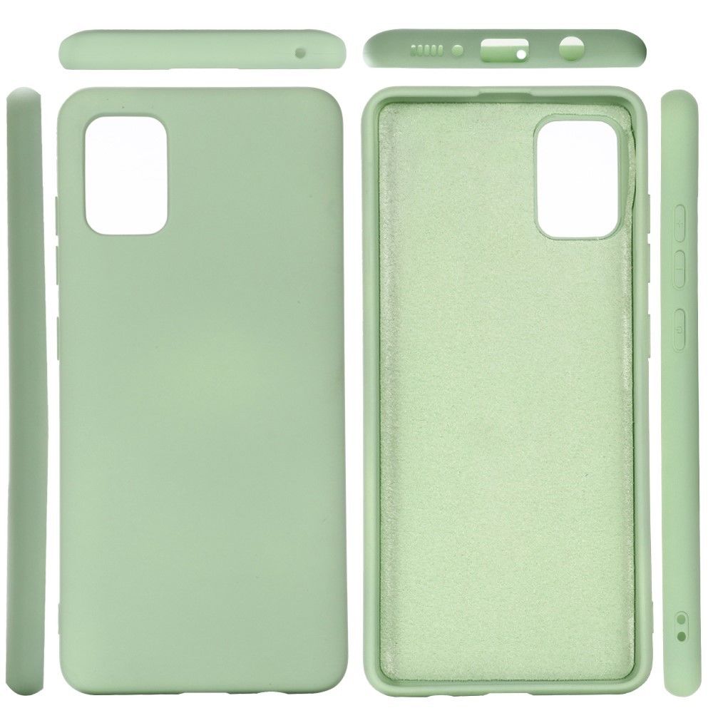 Generic - Coque en silicone liquide mignon vert pour votre Samsung Galaxy A71 5G SM-A716 - Coque, étui smartphone
