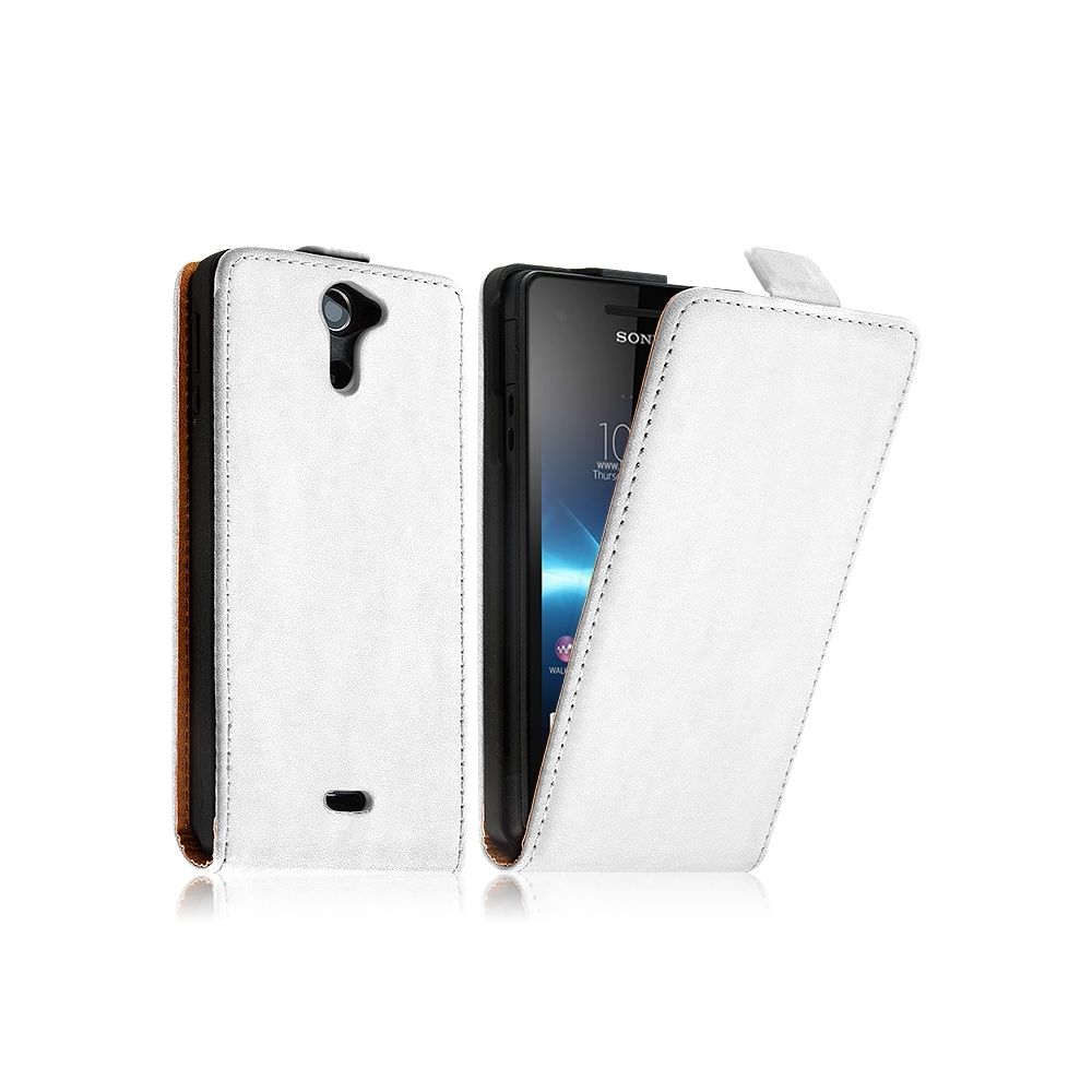Karylax - Housse Coque Etui pour Sony Xperia V Couleur Blanc - Autres accessoires smartphone