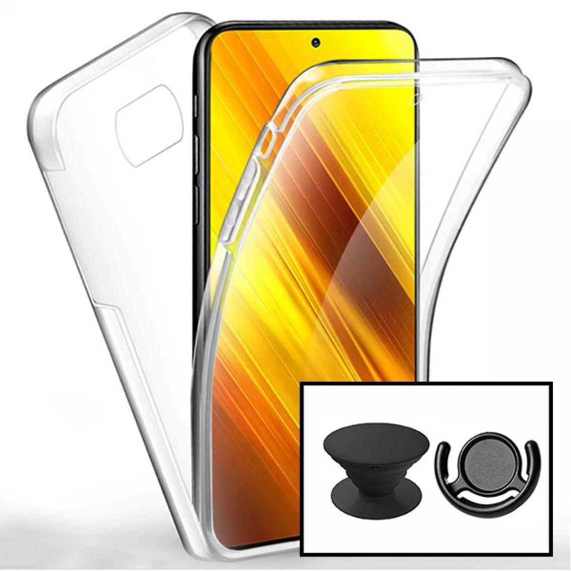 Phonecare - Kit Coque 3x1 360° Anti Choc + 1 GripHolder + 1 Support GripHolder Noir pour Xiaomi Mi 10T Lite - Coque, étui smartphone