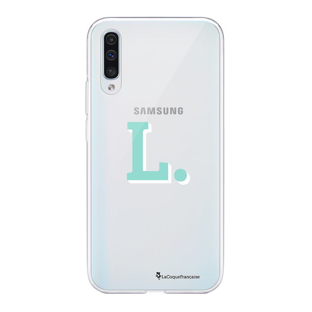 La Coque Francaise - Coque Samsung Galaxy A50 souple transparente Initiale L Motif Ecriture Tendance La Coque Francaise - Coque, étui smartphone