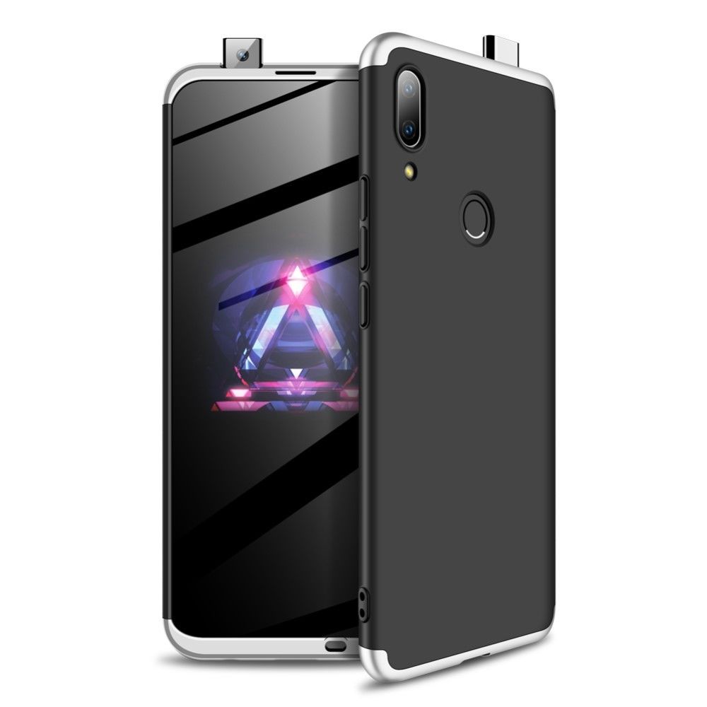 marque generique - Coque en TPU détachable 3 pièces dépoli noir/argent pour votre Huawei P Smart Z - Coque, étui smartphone
