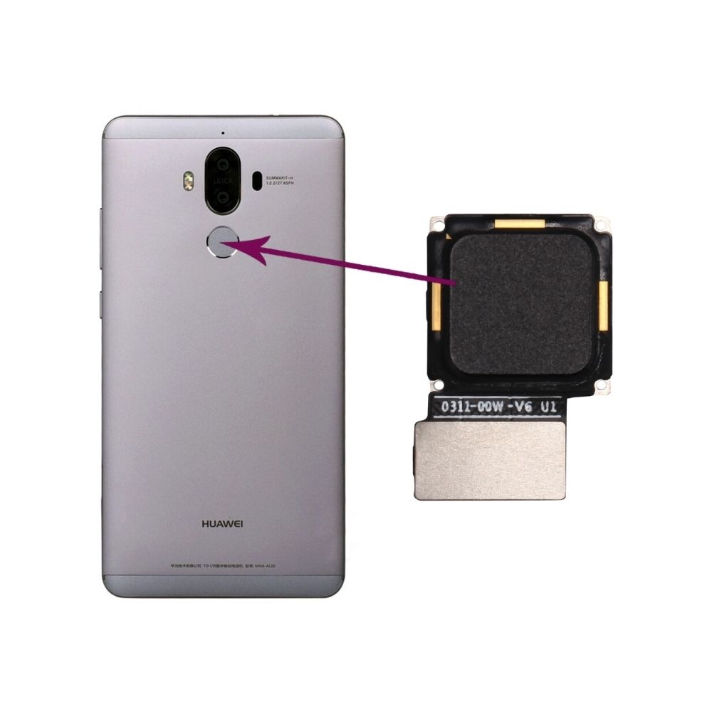 Wewoo - Pièce détachée pour Huawei Mate 9 noir Capteur d'empreintes digitales Câble flexible Flex Cable - Autres accessoires smartphone