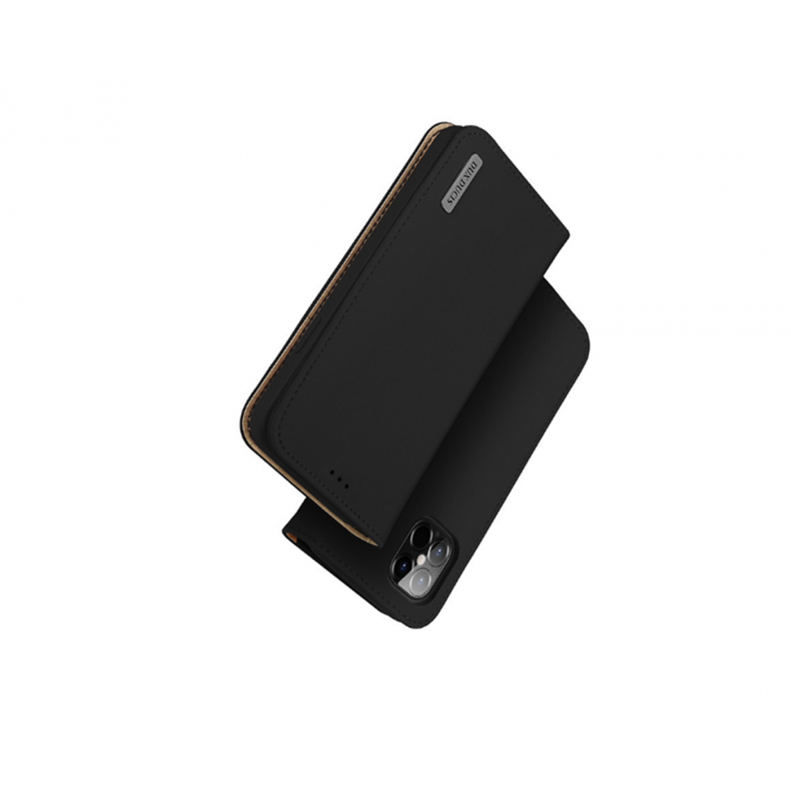 Generic - 1PCS TPU protection carte manches en cuir Wallet pour iPhone 12 12 Pro 6.1 pouces Noir - Coque, étui smartphone