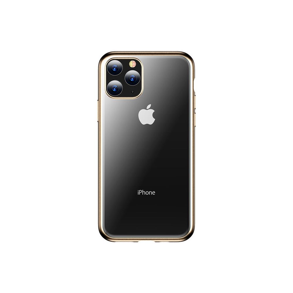 Wewoo - Coque Souple Etui de protection en TPU pour galvanoplastie antichoc Concise Series iPhone 11 Pro Or - Coque, étui smartphone