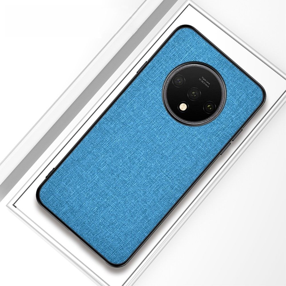 marque generique - Coque en TPU tissu hybride bleu clair pour votre OnePlus 7T - Coque, étui smartphone