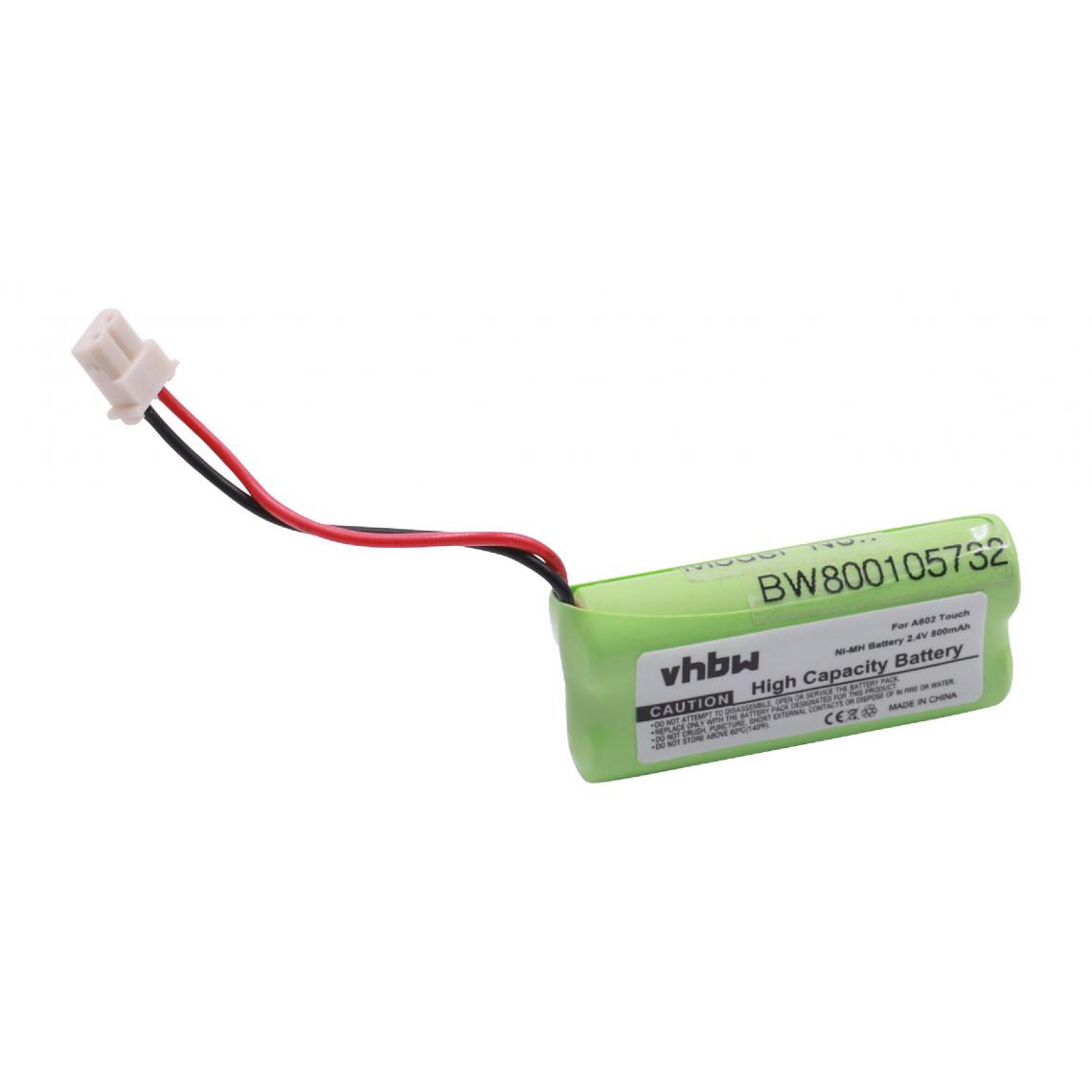 Vhbw - vhbw Batterie compatible avec V-Tech DS652232, DS6522-32, DS65224, DS6522-4, DS6601 téléphone fixe sans fil (800mAh, 2,4V, NiMH) - Batterie téléphone