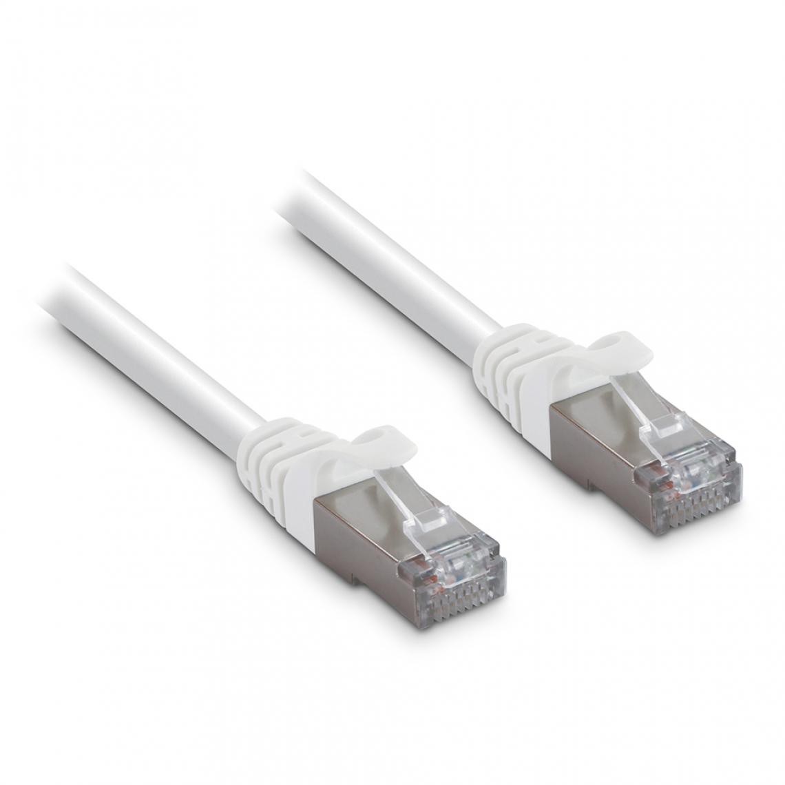 Metronic - Câble Ethernet RJ45 CAT 7 mâle/mâle droit - FTP 10 m - Autres accessoires smartphone