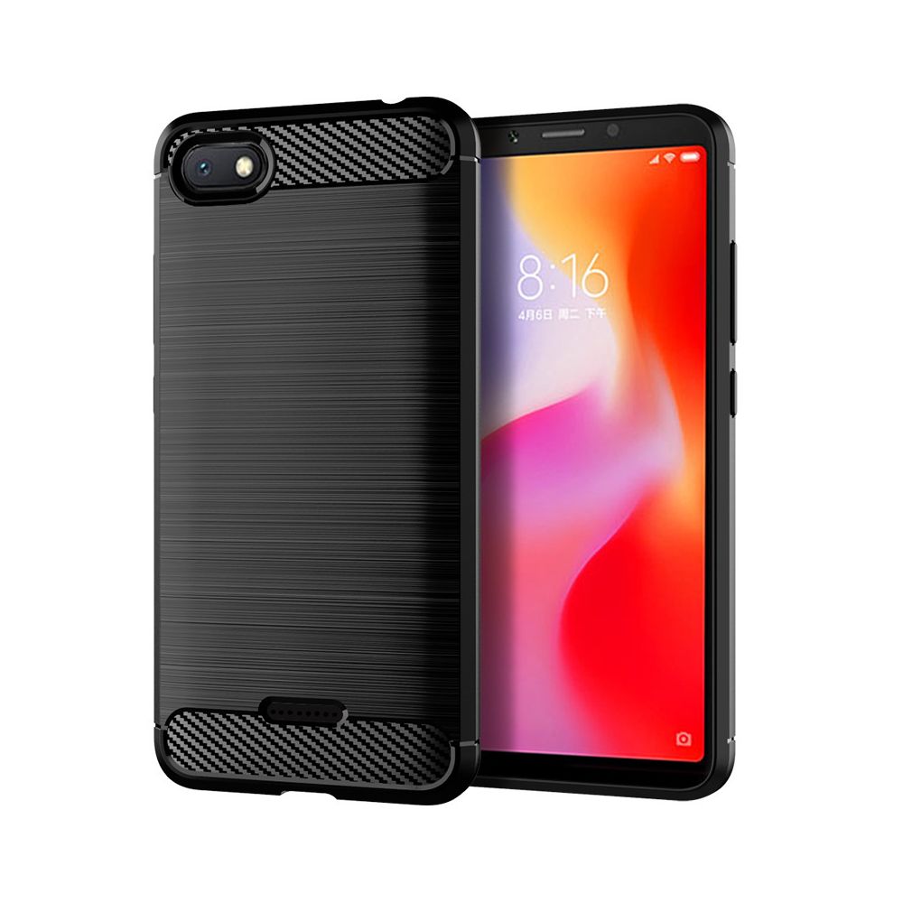 marque generique - Coque Étui en TPU Anti-choc pour Redmi 6A - Noir - Coque, étui smartphone