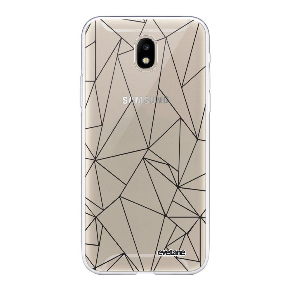 Evetane - Coque Samsung Galaxy J5 2017 transparente Outline Noires Ecriture Tendance Design Evetane. - Coque, étui smartphone