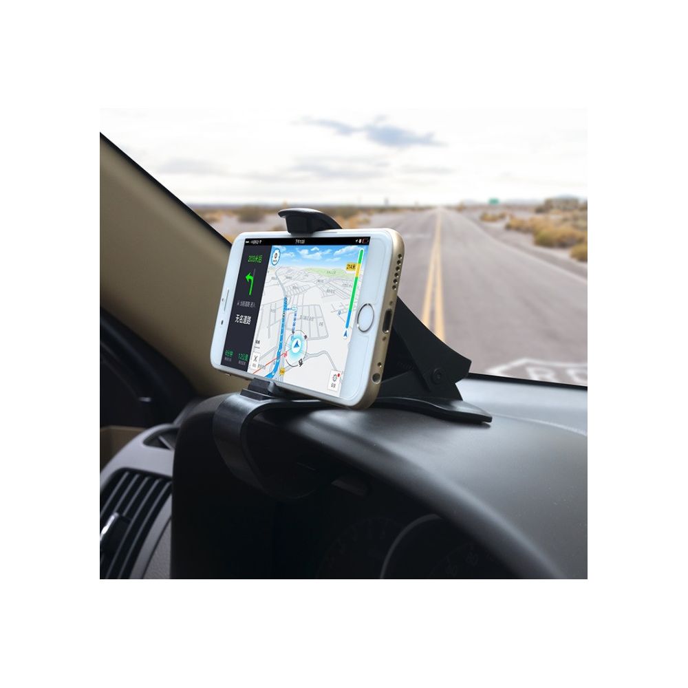 Shot - Support Voiture Tableau de Bord pour ZTE Axon 9 PRO Smartphone Pince Reglable Universel Adaptable (NOIR) - Support téléphone pour voiture