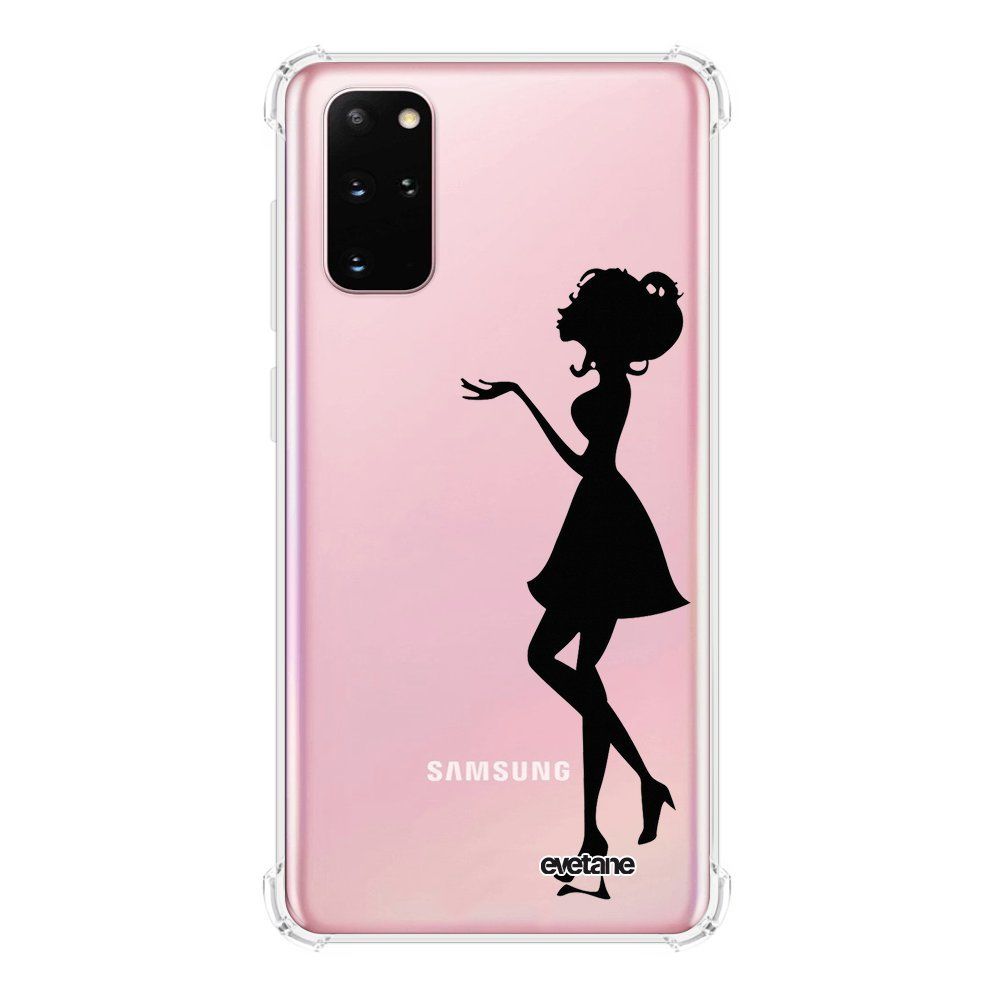 Evetane - Coque Samsung Galaxy S20 Plus anti-choc souple avec angles renforcés transparente Silhouette Femme Evetane - Coque, étui smartphone