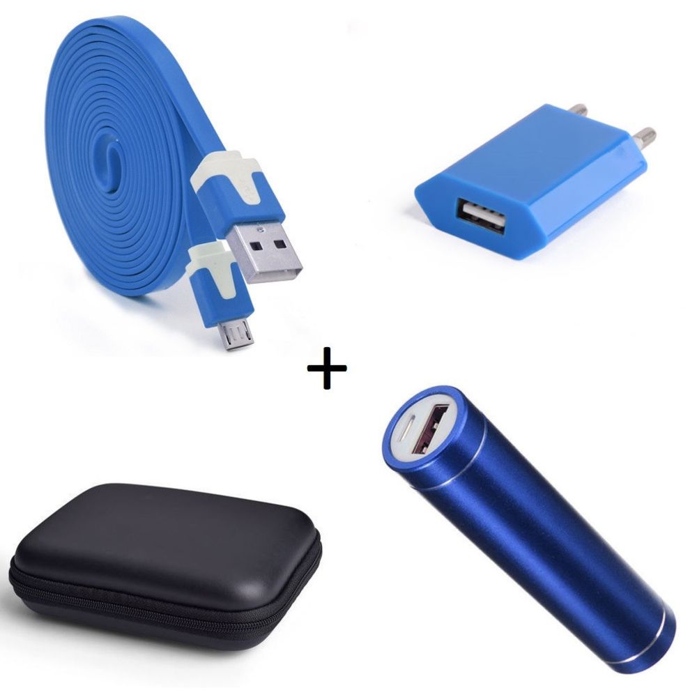 Shot - Pack pour SONY Xperia XA (Cable Chargeur Noodle Micro-USB + Pochette + Batterie + Prise Secteur) Android - Chargeur secteur téléphone