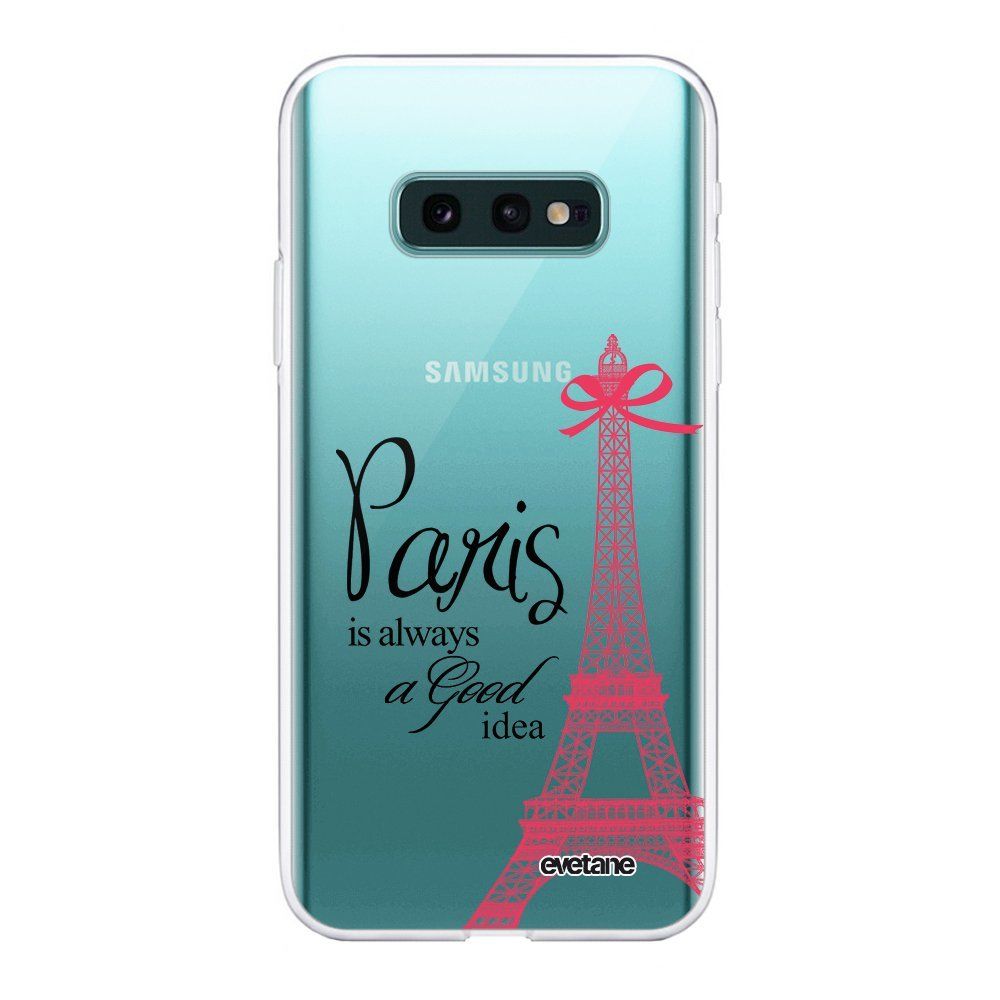 Evetane - Coque Samsung Galaxy S10e 360 intégrale transparente Paris is always a good idea Ecriture Tendance Design Evetane. - Coque, étui smartphone